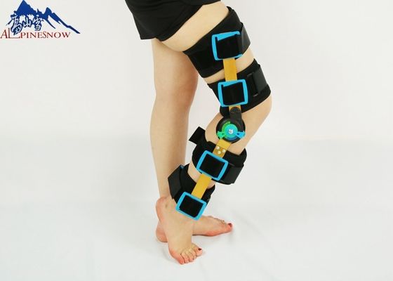 الصين Medical SBR Material Adjustable Black Orthopedic Retainer Knee Braces Products Hinged المزود