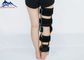 Medical SBR Material Adjustable Black Orthopedic Retainer Knee Braces Products Hinged المزود